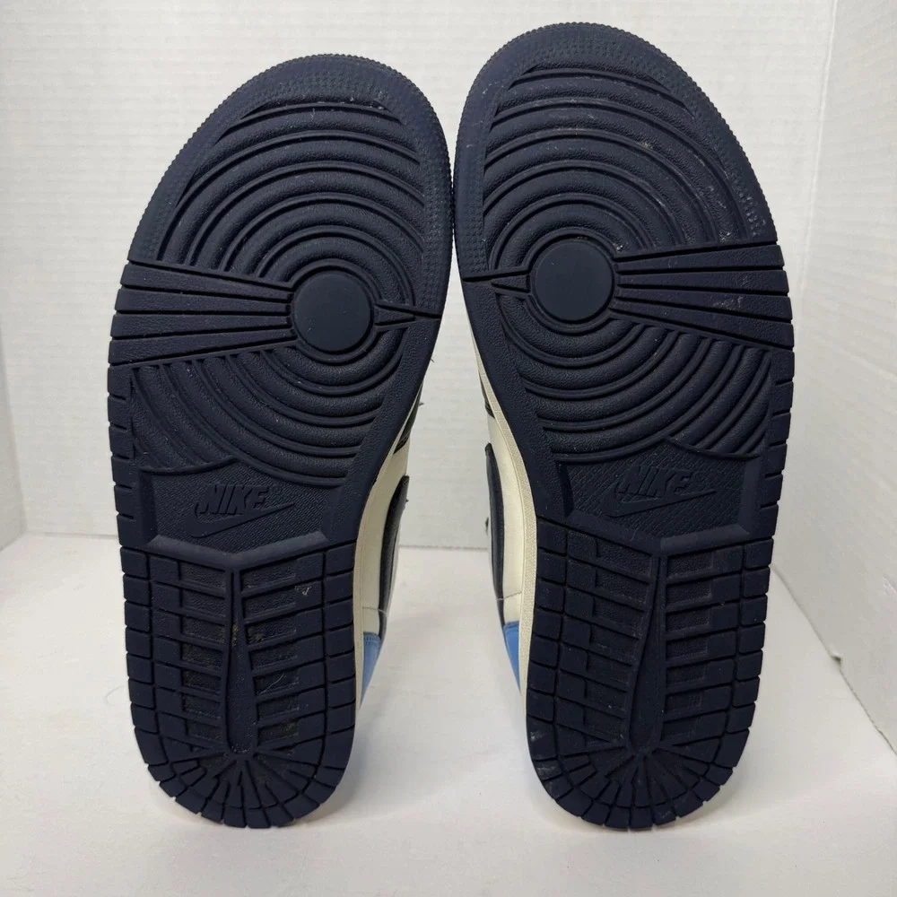 Nike Air Jordan 1 Low OG Mens 9 Obsidian University Blue CZ0790-400 Dark Powder
